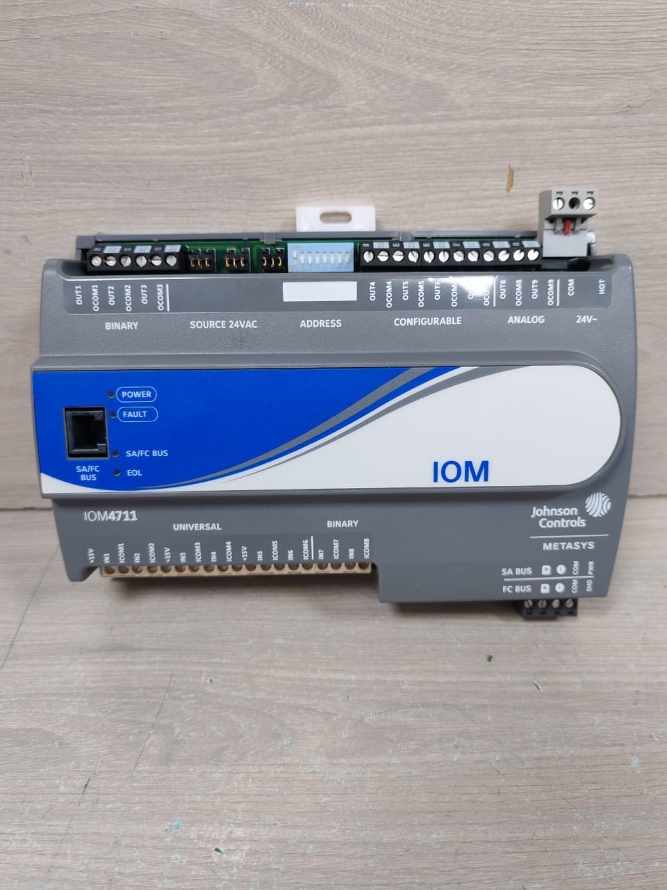 Johnson Controls IOM4711-0 JOHNSON CONTROL MS-IOM4711-0 INPUT/OUTPUT MODULE 17 POINT 3