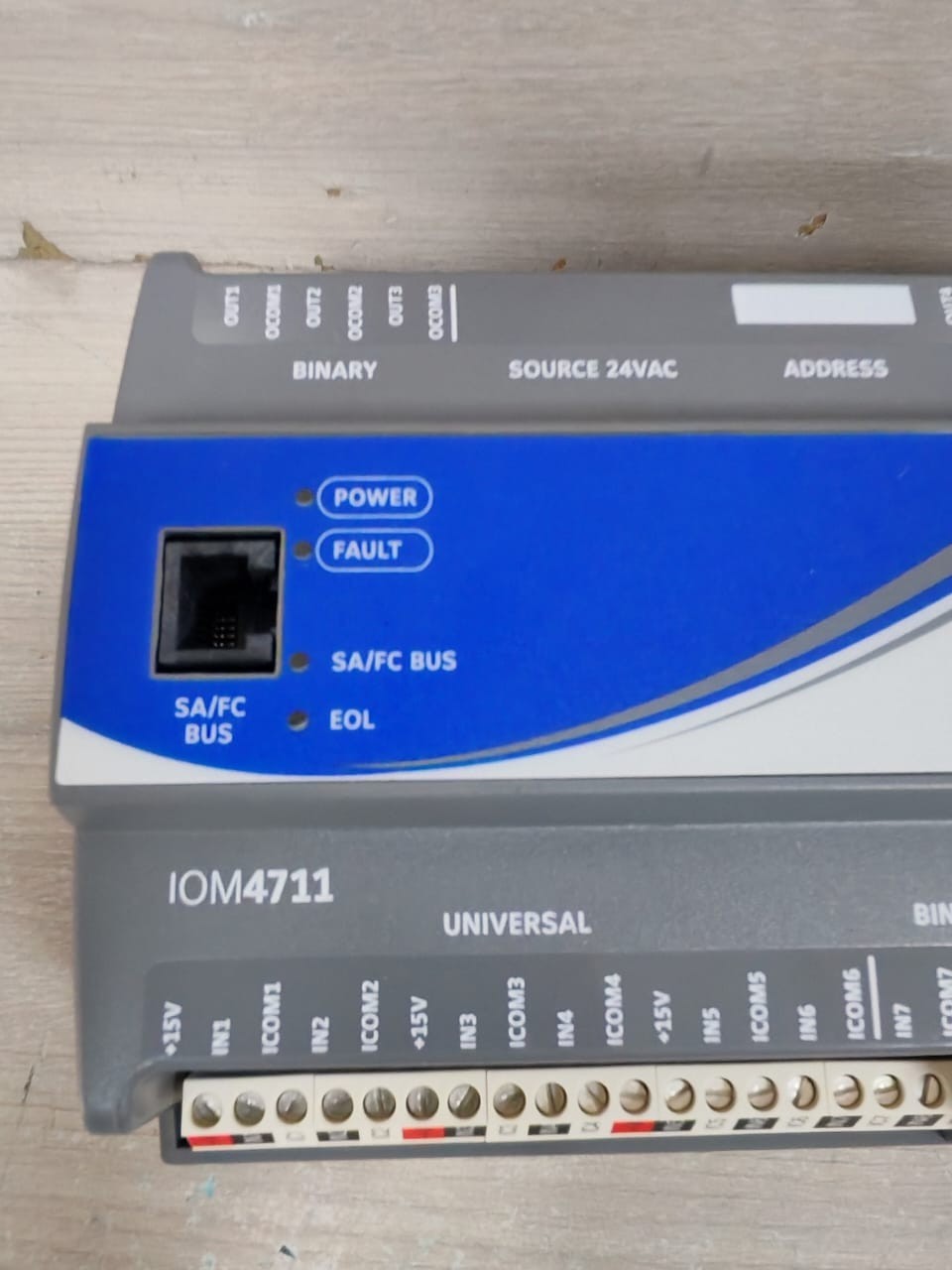 Johnson Controls IOM4711-0 JOHNSON CONTROL MS-IOM4711-0 INPUT/OUTPUT MODULE 17 POINT 7