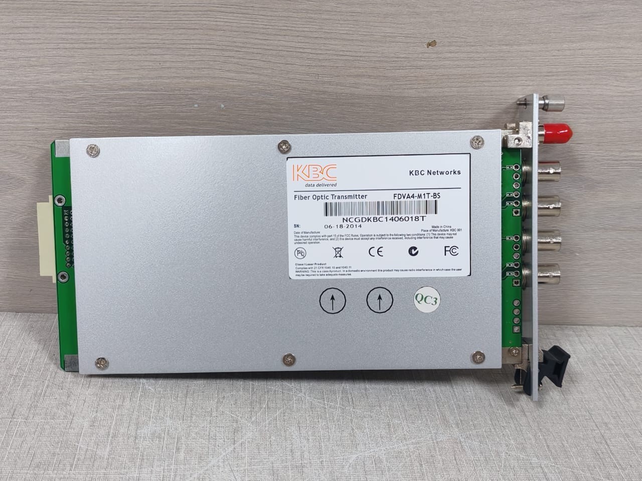 KBC Networks FDVA4-M1T-BS KBC Networks FDVA4-M1T-BS Fiber Optic Transmitter 7