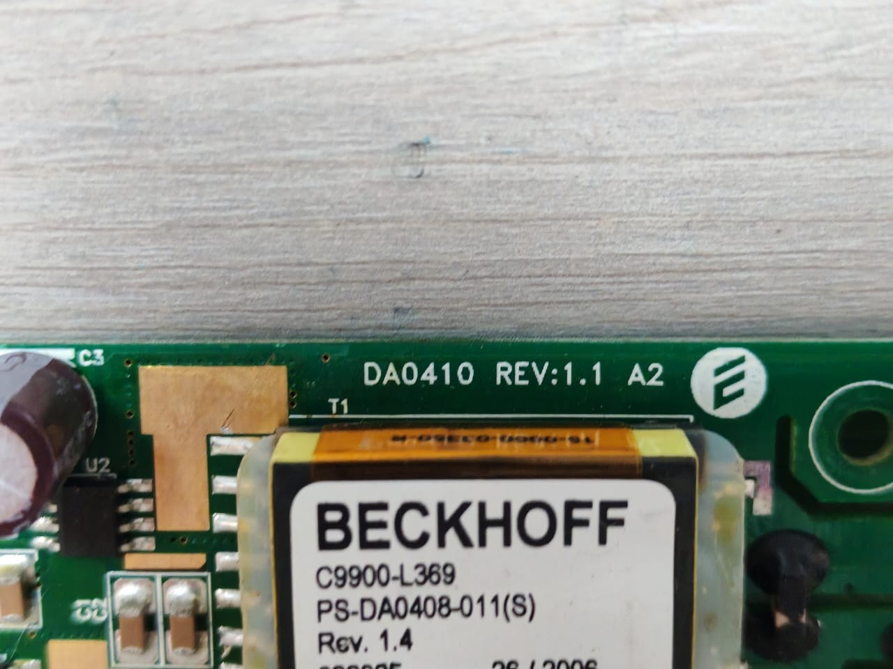 Beckhoff DA410 BECKHOFF DA410 REV.1.1 A2 / C9900-L369 PCB 2