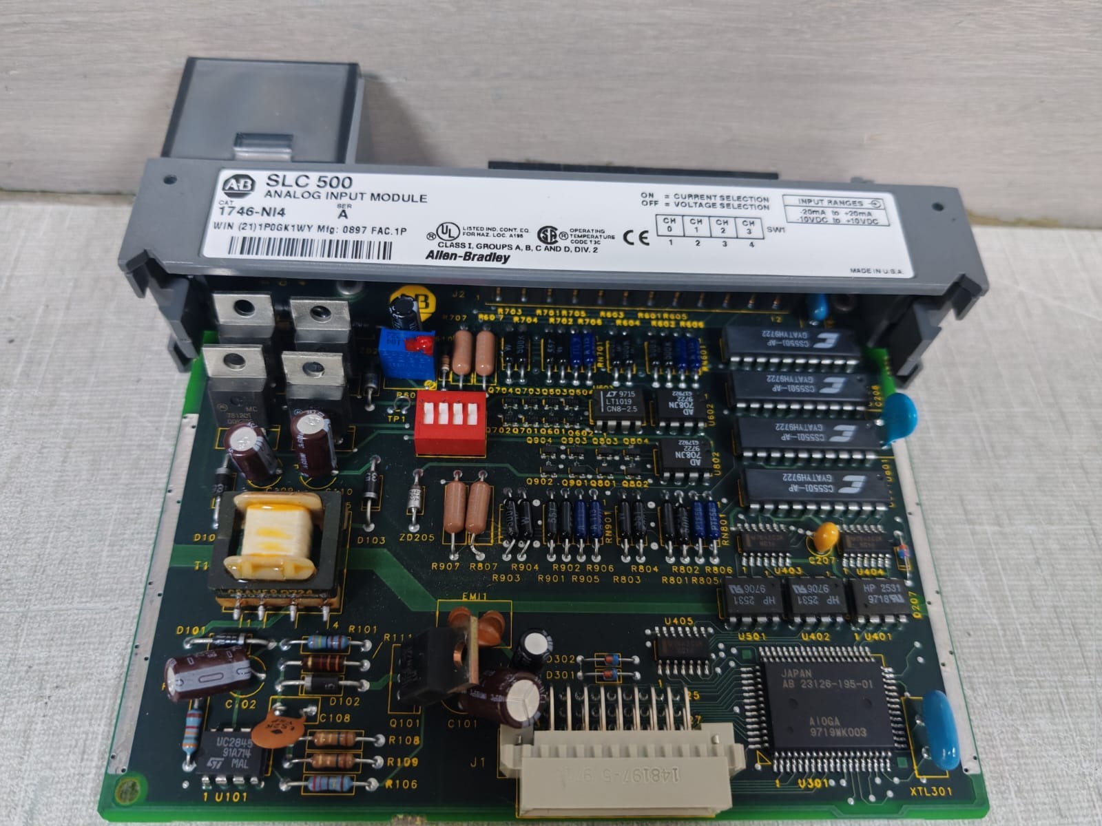 Rockwell Automation 1746-NI4 Allen Bradley SLC 500 ANALOG INPUT MODULE 1746-NI4 SER A 5
