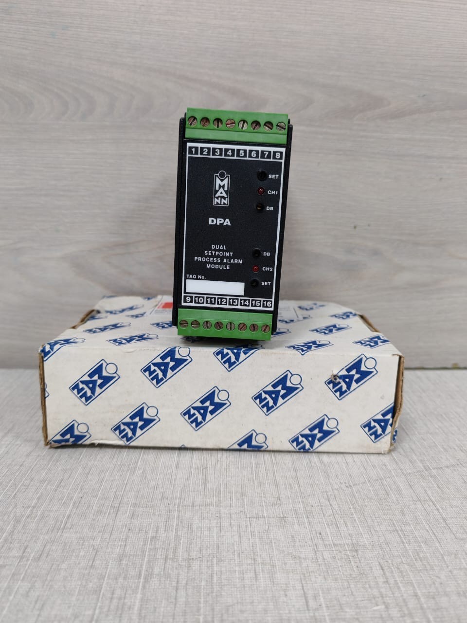 MANN DPA/POT/5K Ohm/0-100%24Vdc/LND/HND REV.D DUAL SETPOINT PROCESS ALARM MODULE