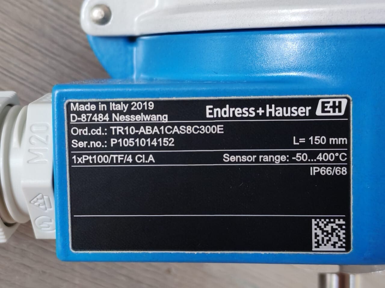 Endress+Hauser TR10-ABA1CAS8C300E Endress+Hauser TR10-ABA1CAS8C300E RTD Thermometer 150mm - Without Original Box 2