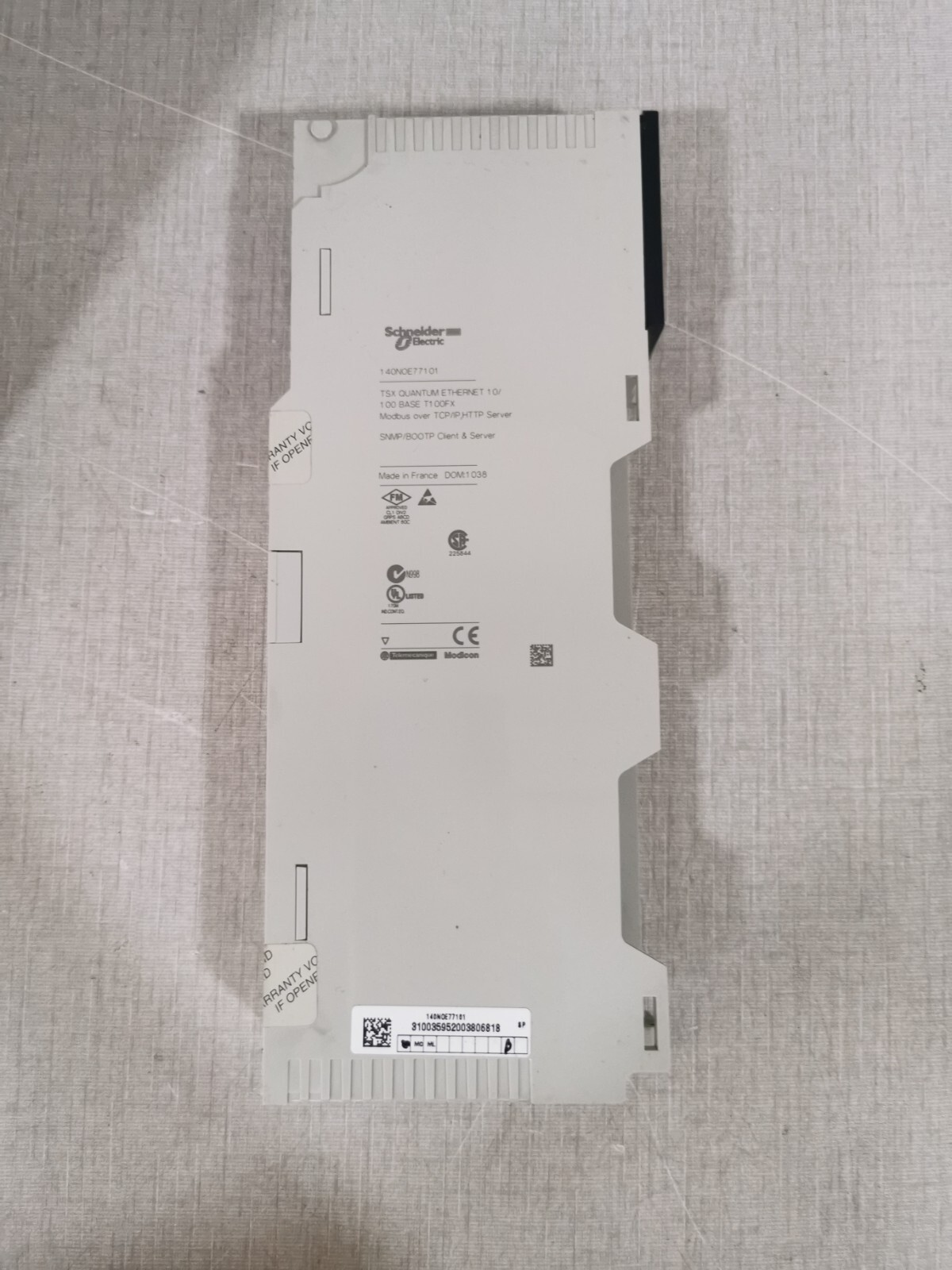 Schneider Electric T100FX SCHNEIDER ELECTRIC 140NOE77101 TSX QUANTUM ETHERNET 10/100 BASE T100FX 8