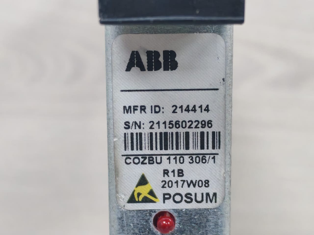 ABB COZBU-110-306 ABB COZBU 110 306/1 R1B 2017W08 POSUM Interface Card - Terminal Connector De 2