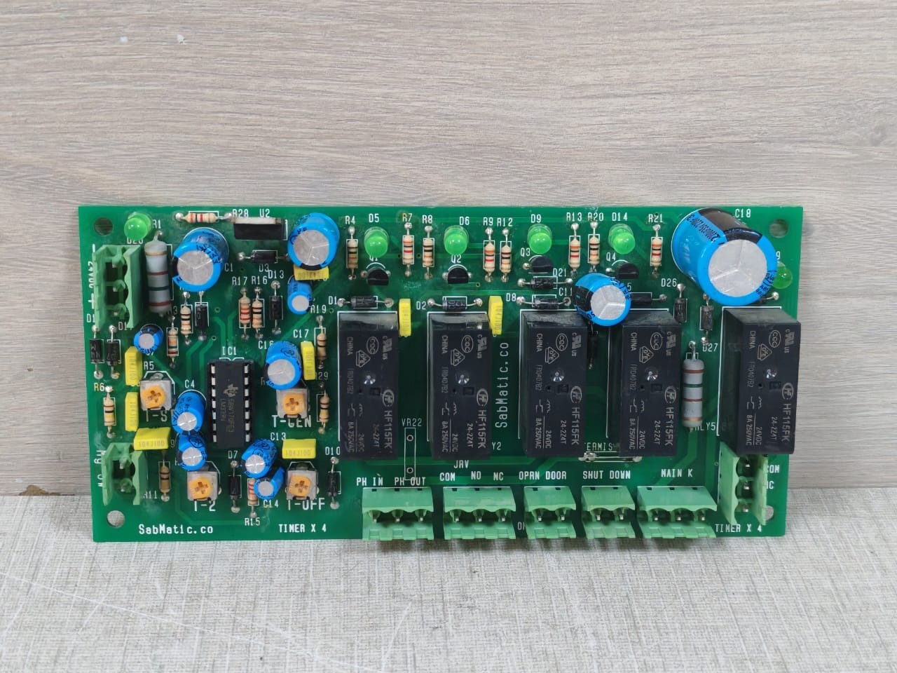 Sabmatic.co Timer X 4 PCB Board