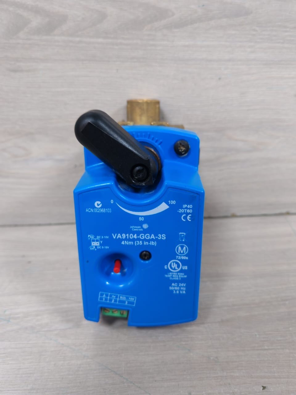JOHNSON CONTROL VA9104-GGA-3S VALVE ACTUATOR