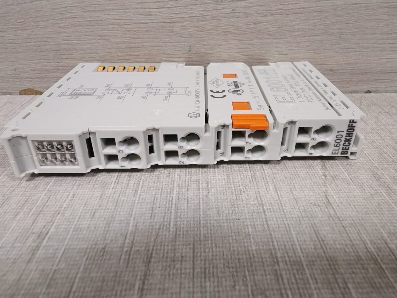 Beckhoff EL6001 BECKHOFF EL6001 CHANNEL SERIAL INTERFACE RS232 5