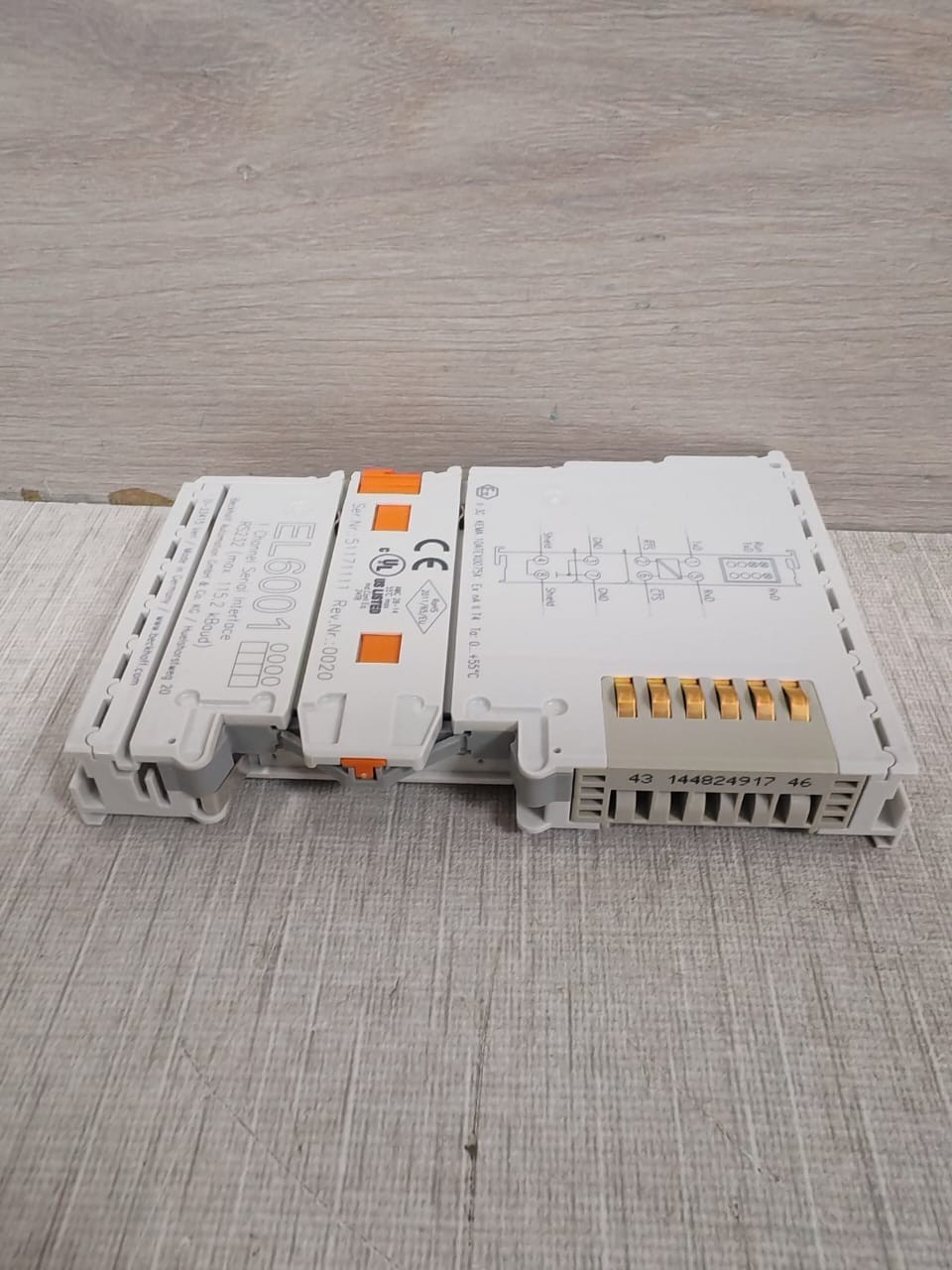Beckhoff EL6001 BECKHOFF EL6001 CHANNEL SERIAL INTERFACE RS232 10