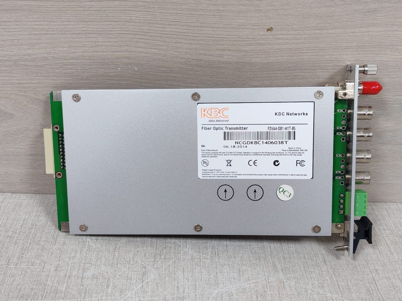 KBC Networks FDVA4-DB1-M1T-BS KBC Networks FDVA4-DB1-M1T-BS Fiber Optic Transmitter 4
