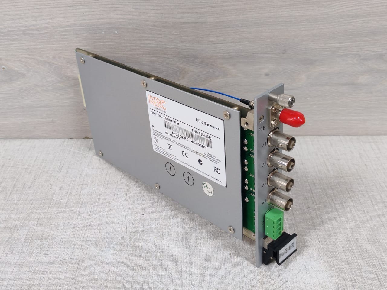 KBC Networks FDVA4-DB1-M1T-BS KBC Networks FDVA4-DB1-M1T-BS Fiber Optic Transmitter 8
