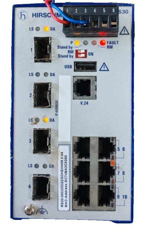 Hirschmann RS30-0802OOZZSDHEHH09.0.04 HIRSCHMANN RS30-0802OOZZSDHEHH09.0.04 RAIL SWITCH - PROVEN 2