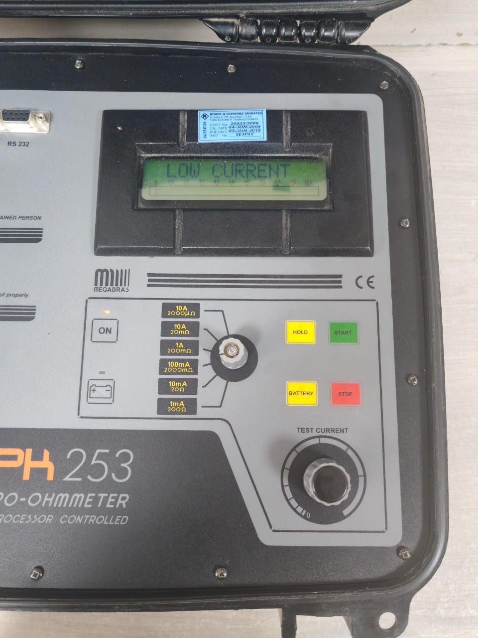 Digital MPK-253 MEGABRAS MPK-253 10A DIGITAL MICRO-OHMMETER DIGITAL MICROPROCESSOR CONTROLLED 4