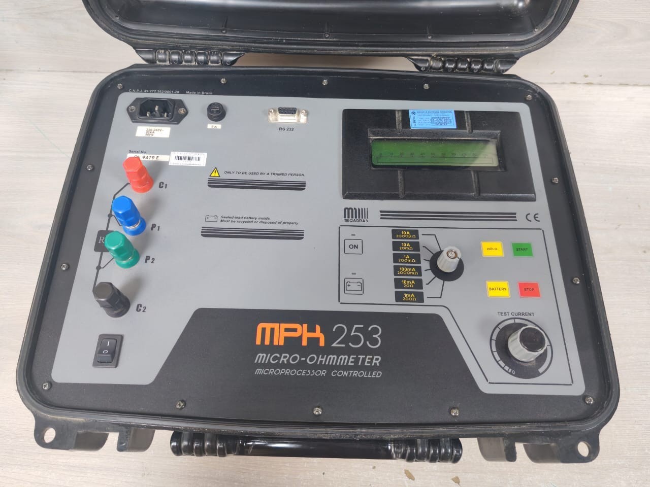 Digital MPK-253 MEGABRAS MPK-253 10A DIGITAL MICRO-OHMMETER DIGITAL MICROPROCESSOR CONTROLLED 9