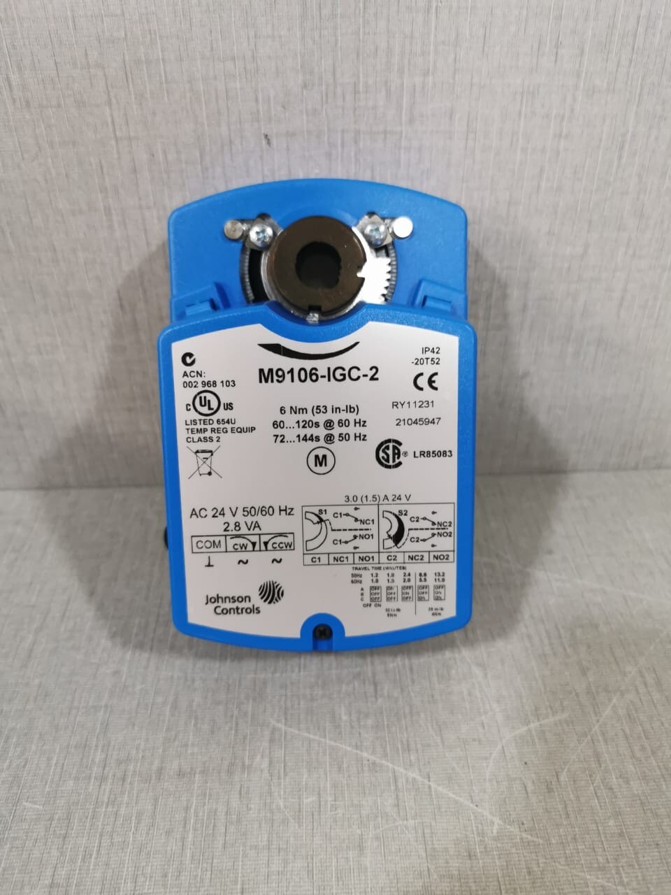 Johnson Controls M9106-IGC-2 Johnson Controls M9106-IGC-2 24V Electric Actuator - WITH 5
