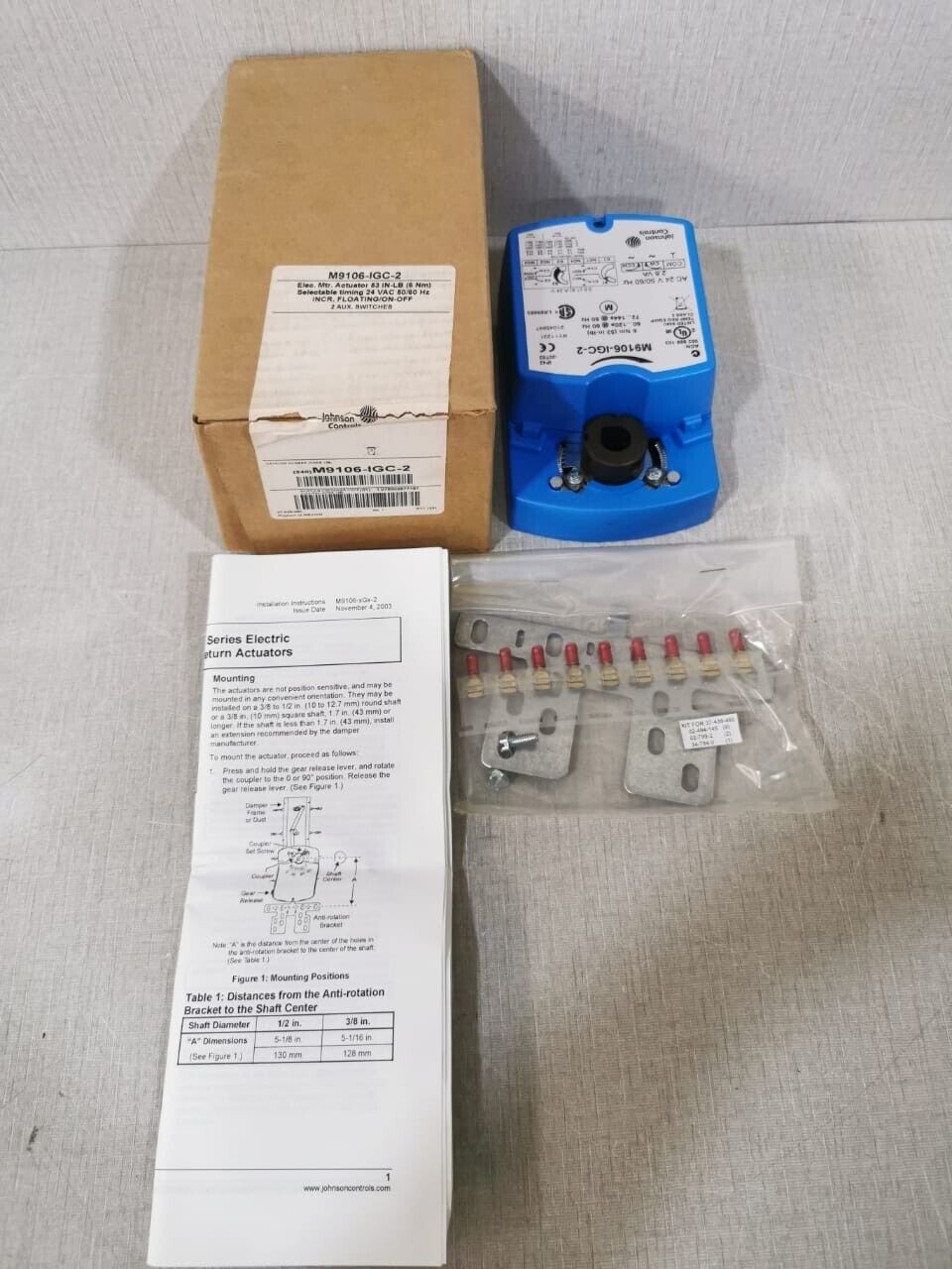 Johnson Controls M9106-IGC-2 24V Electric Actuator - WITH
