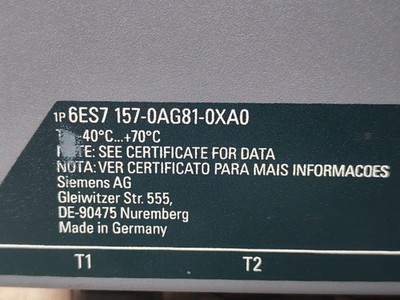 Siemens 6ES7-157-0AG81-0XA0 SIEMENS SIMATIC AFD4 6ES7 157-0AG81-0XA0 ACTIVE FIELD DISTRIBUTOR - PROVEN 7