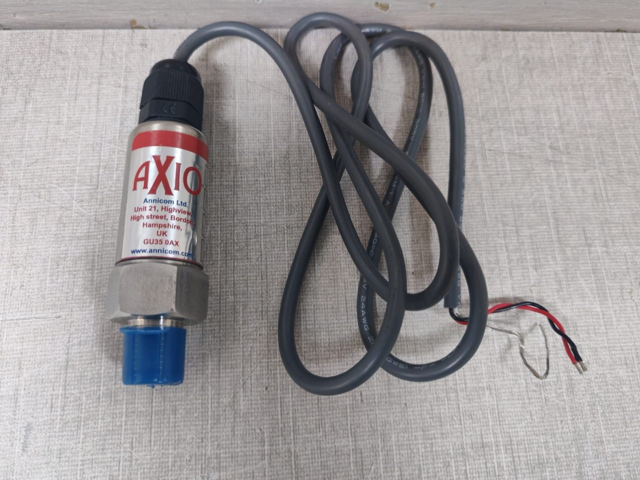 AXIO AX-LSPTD-I-4 AXIO AX-LSPTD-I-4 FLUID PRESSURE TRANSMITTER 4-20MA 4BAR 3