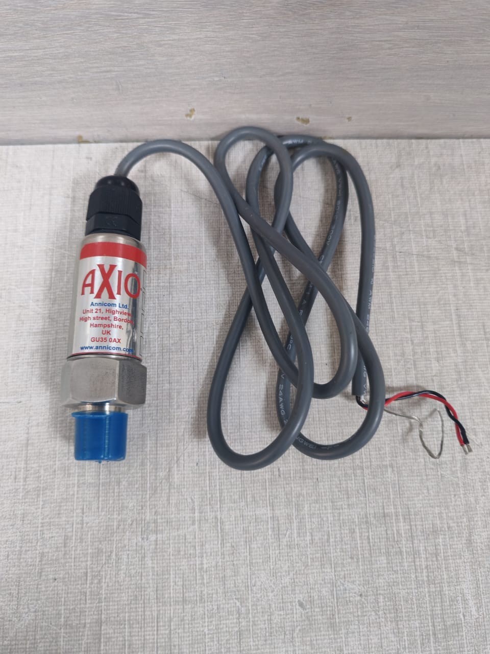 AXIO AX-LSPTD-I-4 AXIO AX-LSPTD-I-4 FLUID PRESSURE TRANSMITTER 4-20MA 4BAR 7