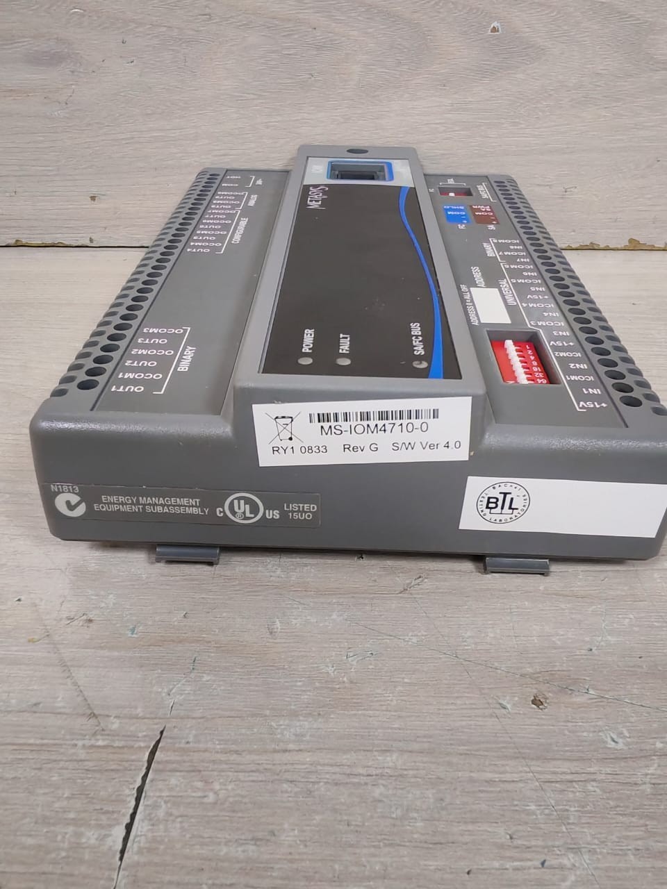 Johnson Controls IOM4710-0 JOHNSON CONTROL MS-IOM4710-0 REV.G VER 4.0 / MS-IOB4710-0 REV.D I/O MODULE 3