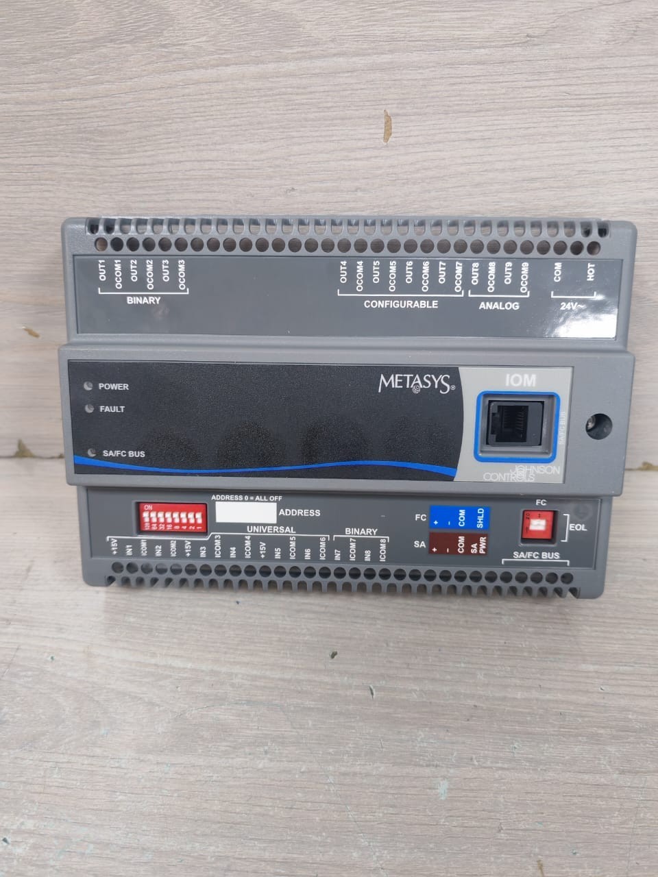 Johnson Controls IOM4710-0 JOHNSON CONTROL MS-IOM4710-0 REV.G VER 4.0 / MS-IOB4710-0 REV.D I/O MODULE 10