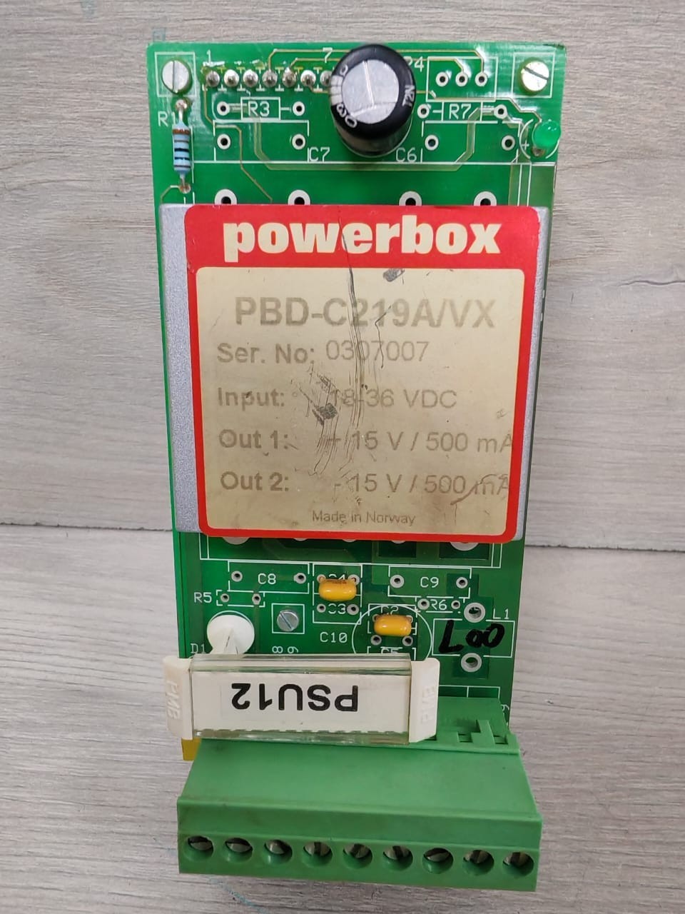 Phoenix Contact M00006-02 PHOENIX CONTACT PBD-C219A / VX POWERBOX 18-36 VDC M00006-02 / M00005-02 2