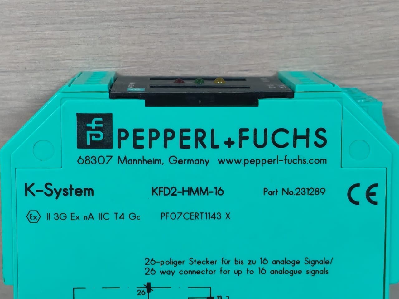 Pepperl+Fuchs HMM-16 Pepperl+Fuchs KFD2-HMM-16 HART MUX Primary Module 231289 3