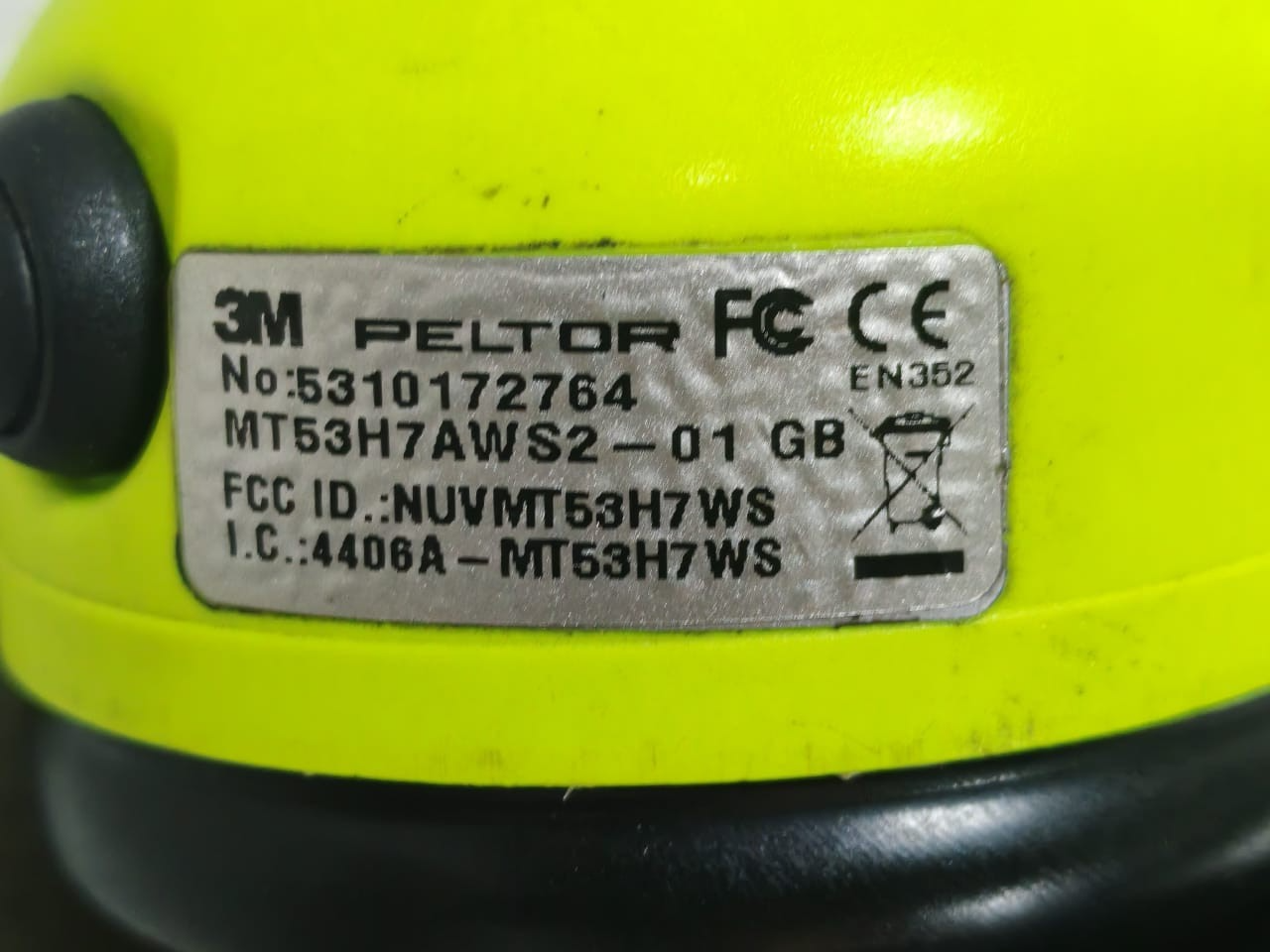 3M PELTOR MT53H7AWS2-01GB 3M PELTOR MT53H7AWS2-01GB Ground Mechanic WS Headset HI-VIZ 2