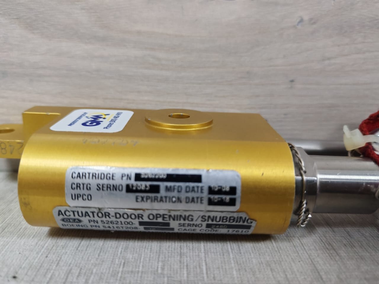 GMA 5262100 GMA PN 5262100 ACTUATOR DOOR OPENING / STOCKINGS 2