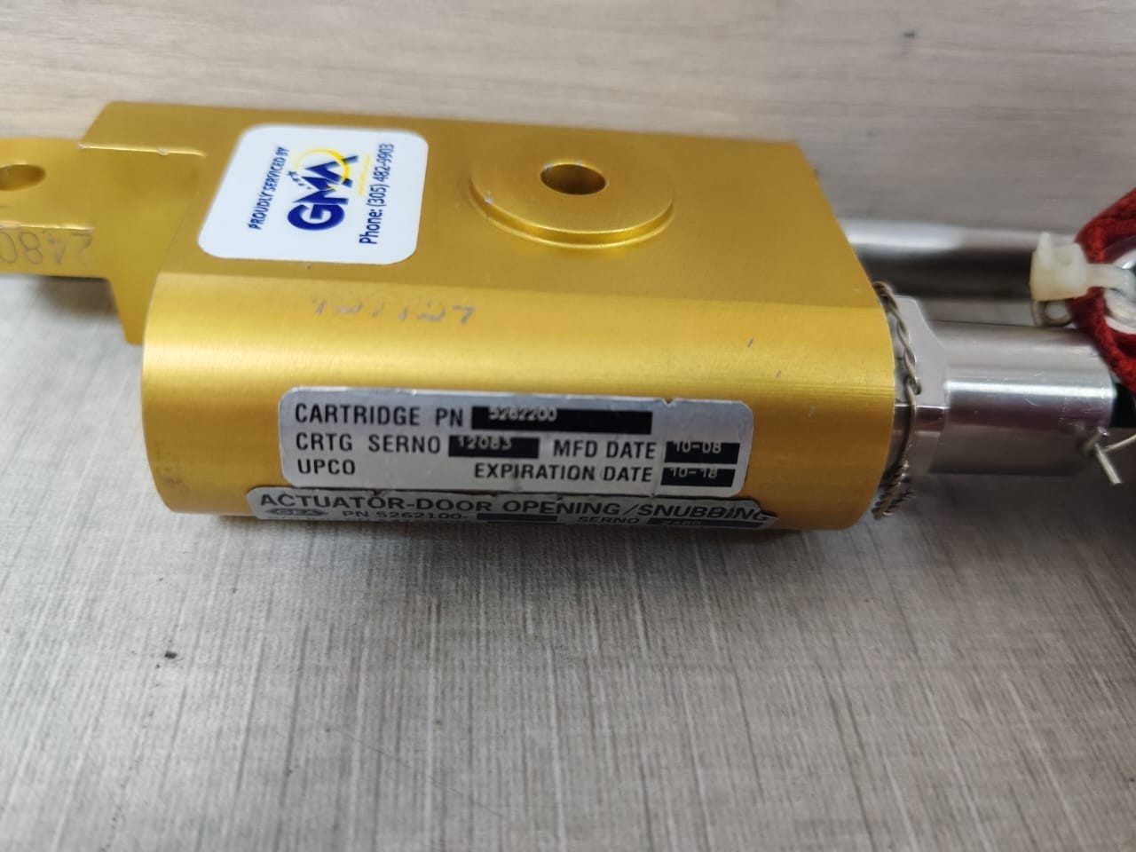 GMA 5262100 GMA PN 5262100 ACTUATOR DOOR OPENING / STOCKINGS 5