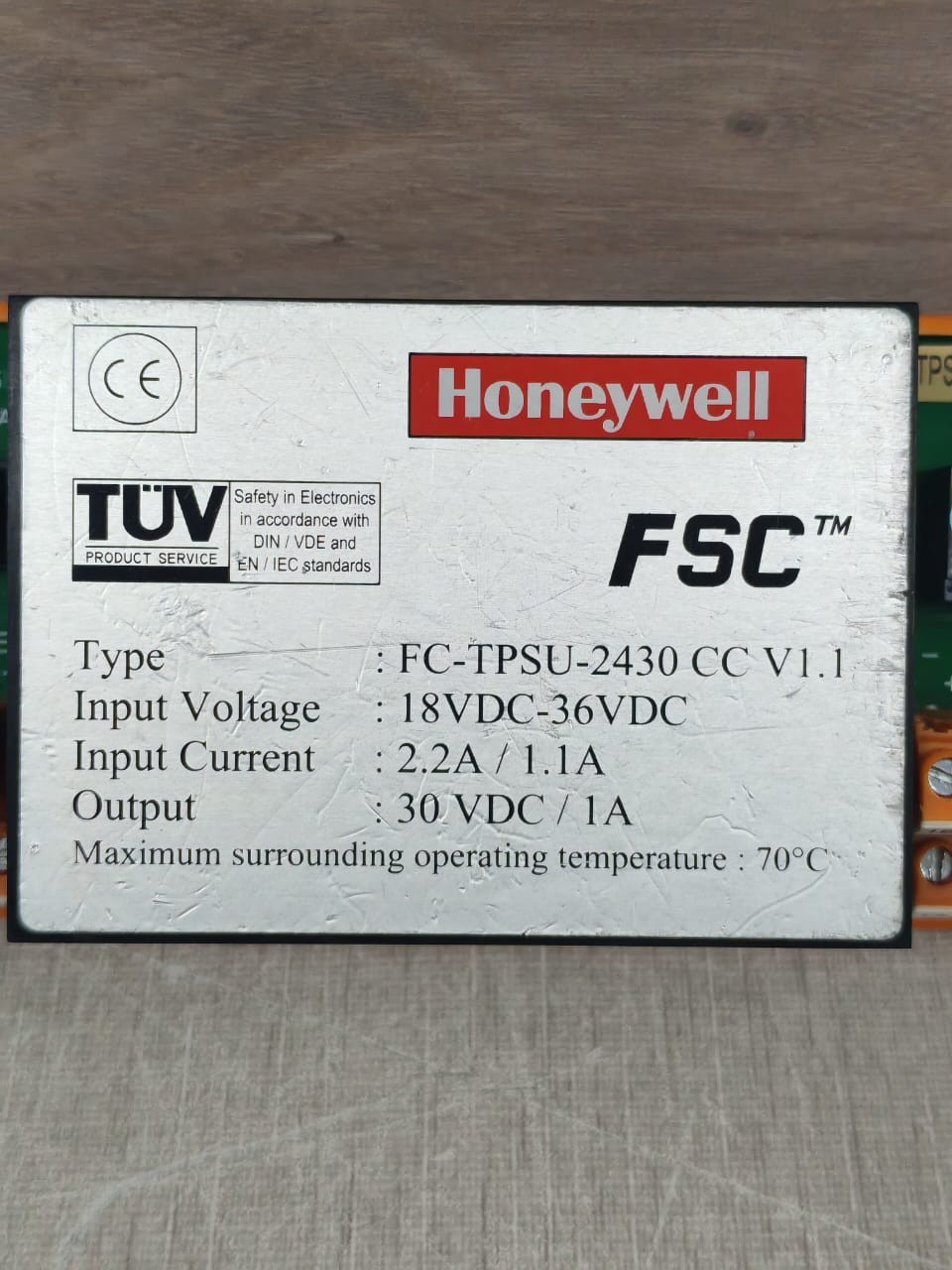 Honeywell TPSU-2430 HONEYWELL FC-TPSU-2430 CC V1.1 / MCS0301D01 POWER SUPPLY CONVERTER 2