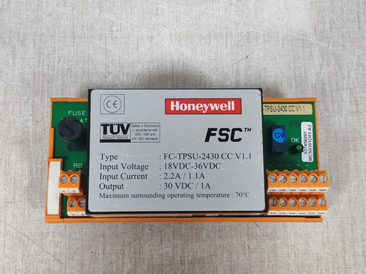 Honeywell TPSU-2430 HONEYWELL FC-TPSU-2430 CC V1.1 / MCS0301D01 POWER SUPPLY CONVERTER 7