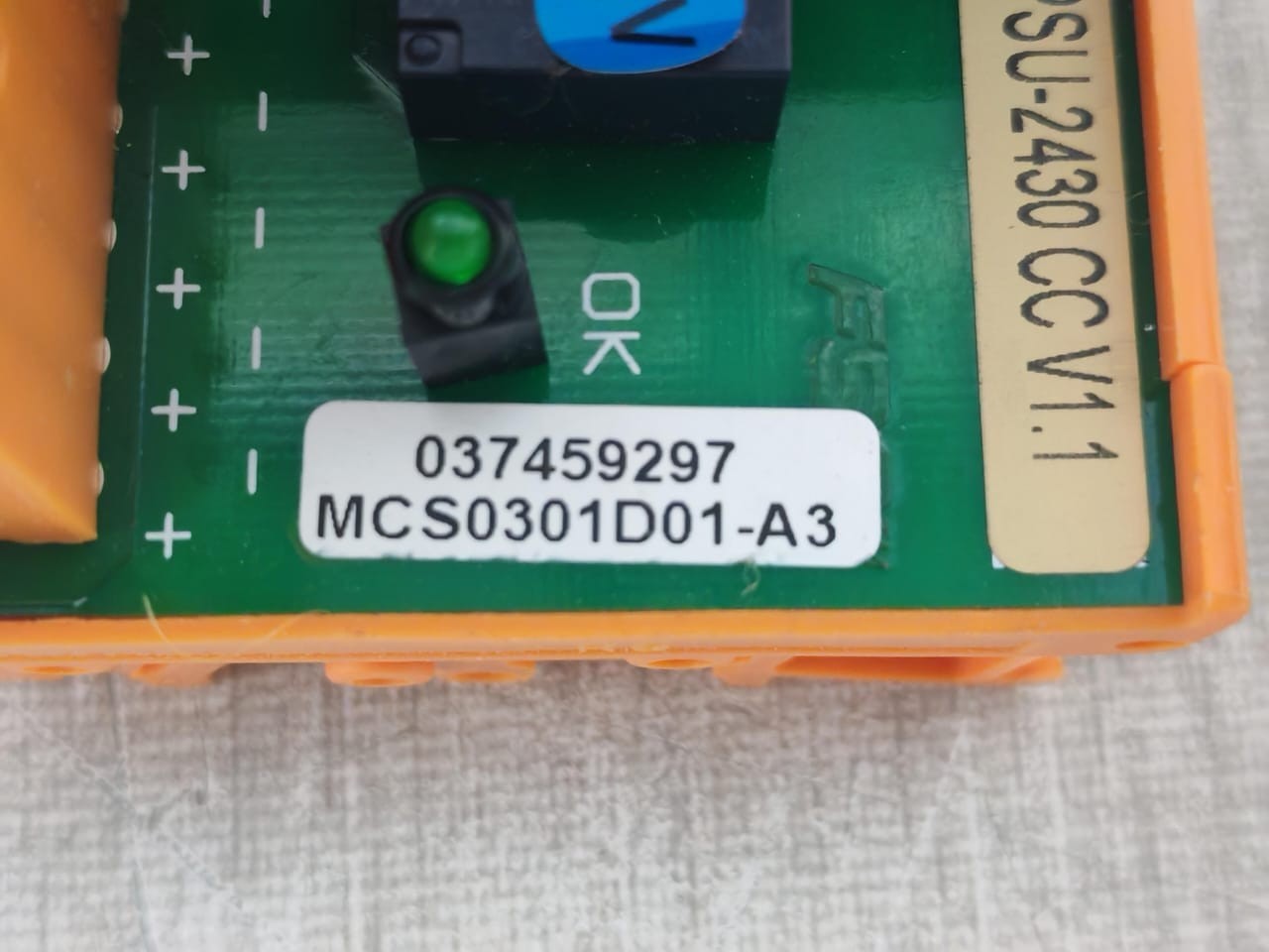 Honeywell TPSU-2430 HONEYWELL FC-TPSU-2430 CC V1.1 / MCS0301D01 POWER SUPPLY CONVERTER 8