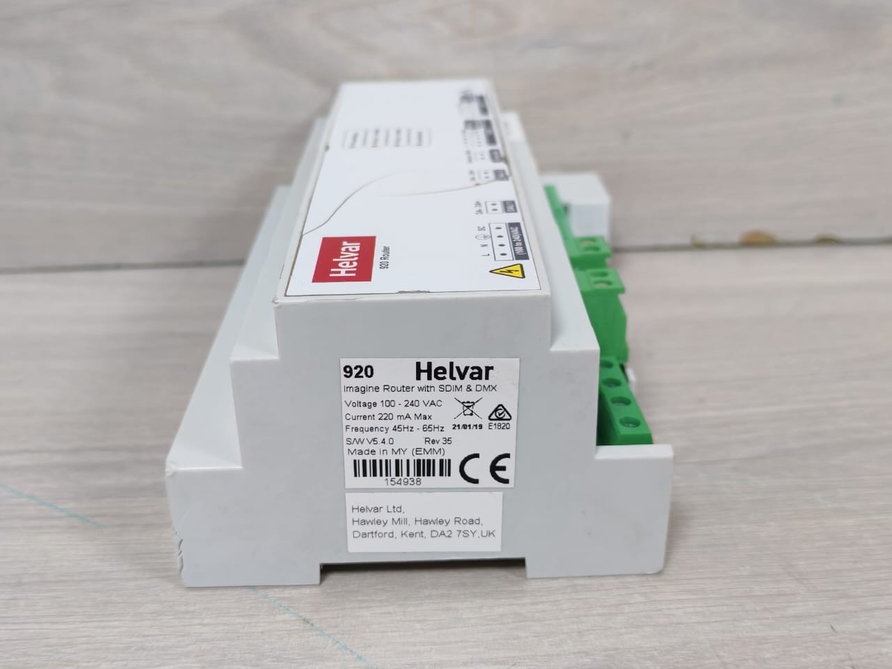 Helvar 920 Helvar 920 Imagine Router with SDIM & DMX SW V5.4.0 REV.35 7