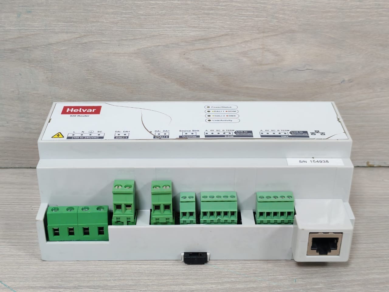 Helvar 920 Helvar 920 Imagine Router with SDIM & DMX SW V5.4.0 REV.35 9