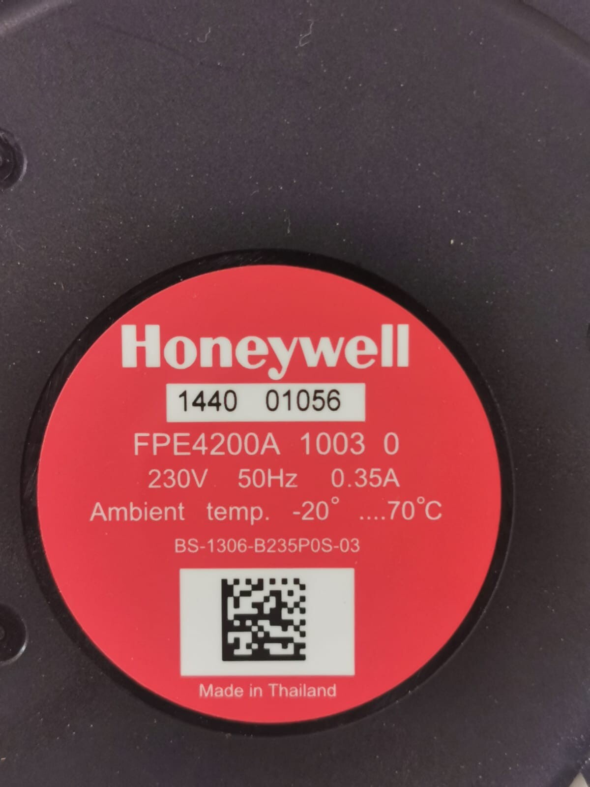 Honeywell FPE4200A HONEYWELL FPE4200A 1003 0 KESSELLÜFTERBAUGRUPPE FÜR BAXI NOVADENS, DOUTEC GEB 2