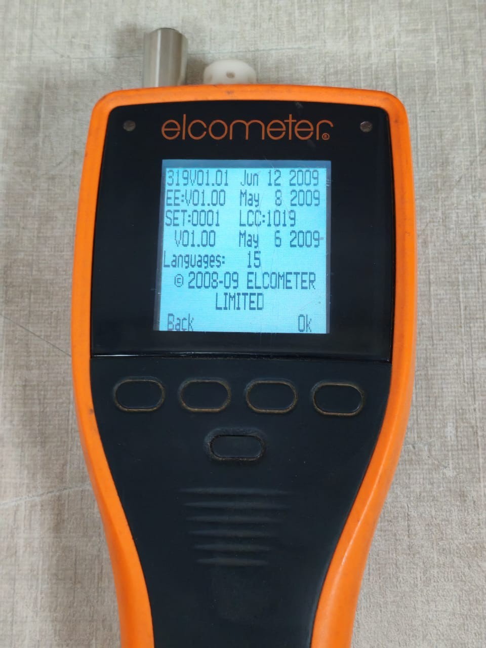 ELCOMETER G319-S 319-STANDARD KD43704-050 VER.1.0 DEW POINT METER - TESTED