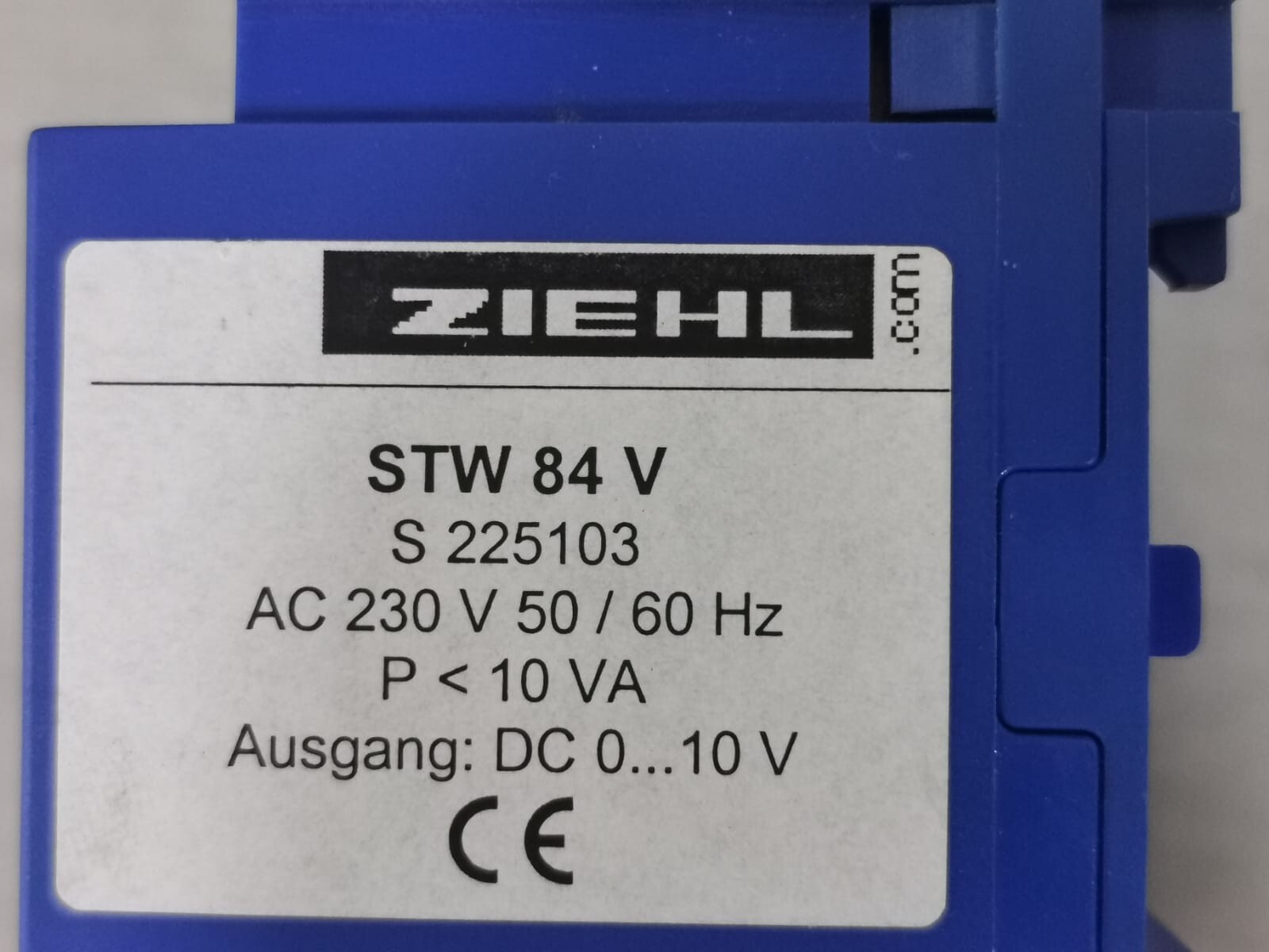 ZIEHL STW84V ZIEHL STW 84V / STW84V Control Relay - Control for Extraction Systems 3