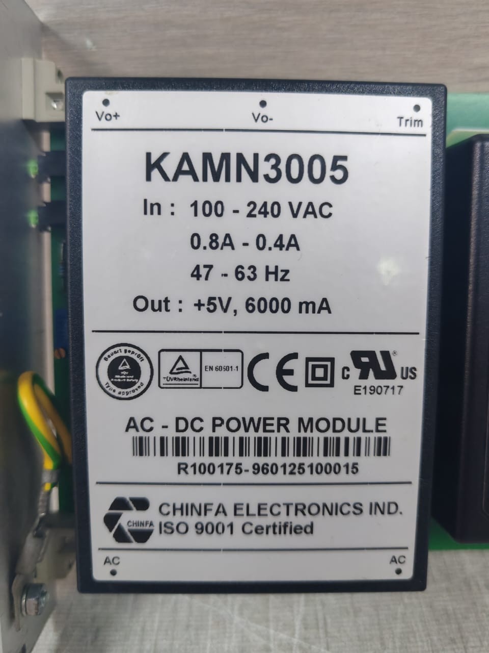 SCHROFF PM-15-12 SCHROFF 60807-067 / KAMN3005 / PM-15-12 POWER SUPPLY 6