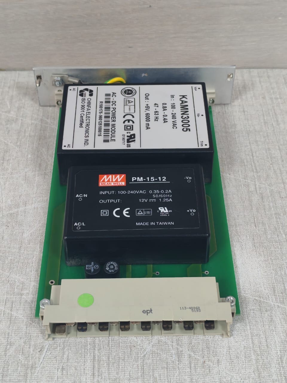 SCHROFF PM-15-12 SCHROFF 60807-067 / KAMN3005 / PM-15-12 POWER SUPPLY 10