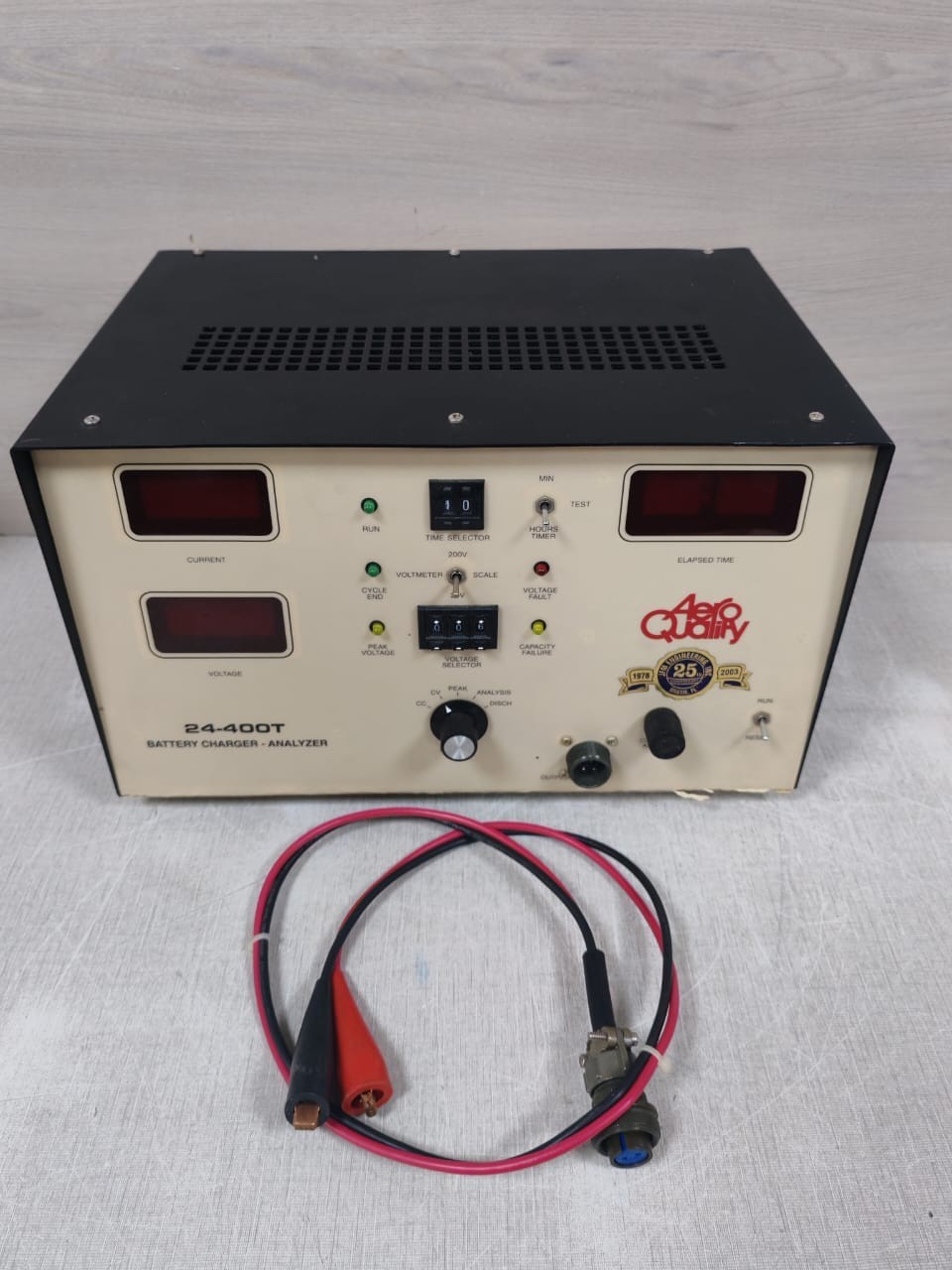 AERO QUALITY 24-400T AERO QUALITY 24-400T BATTERY CHARGER ANALYZER 240V 2A 50-60Hz 3