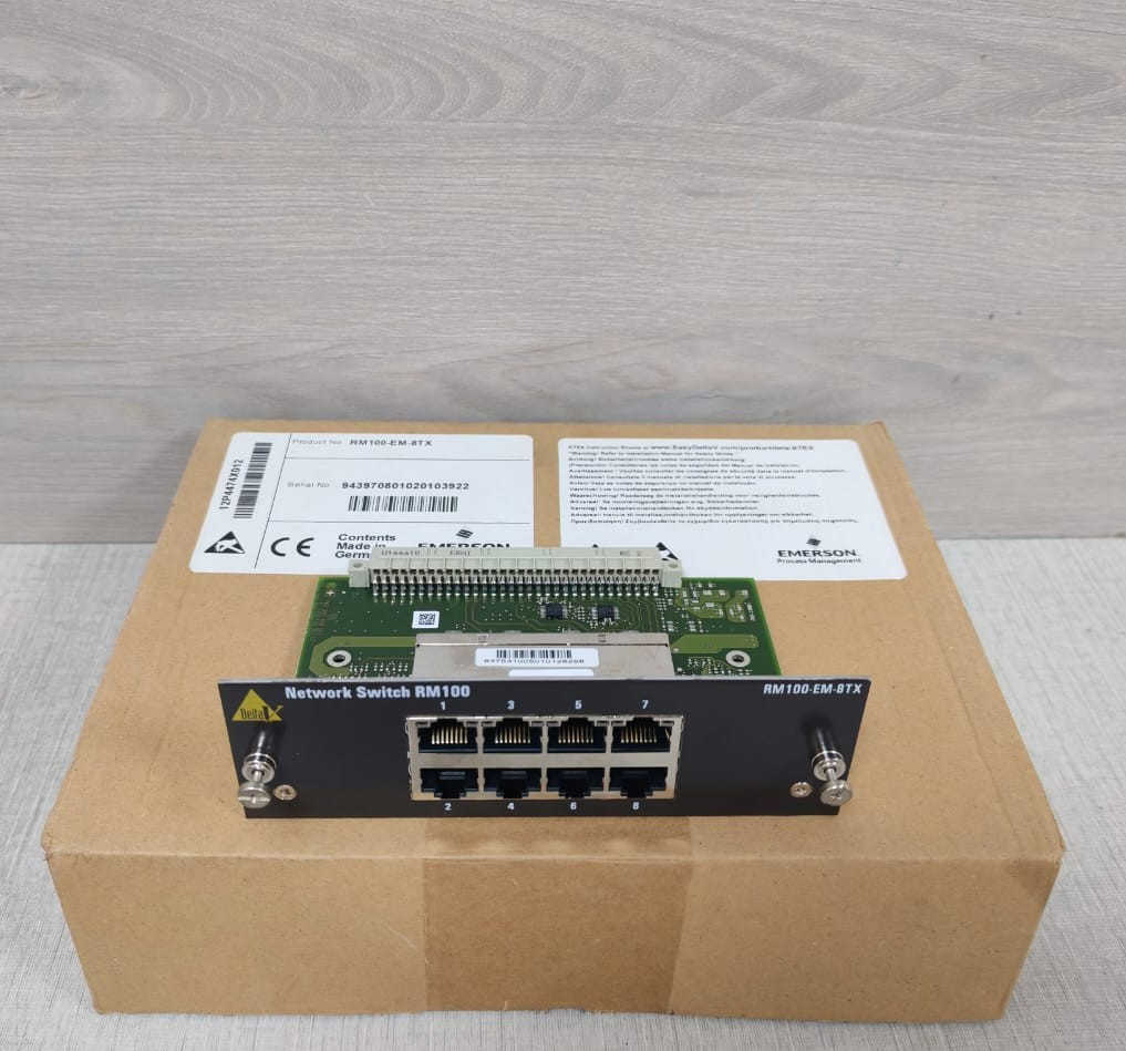 Emerson RM100-EM-8TX Emerson Deltav RM100-EM-8TX Network Switch RM100 8-Port Expansion Module 2