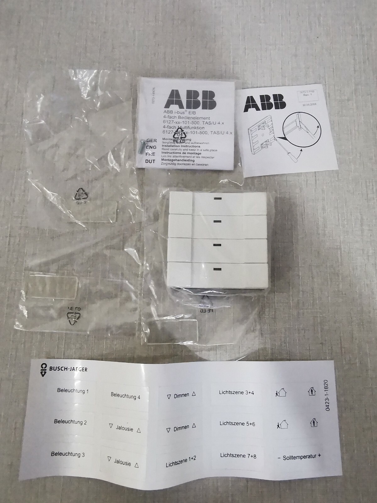 ABB FIG-6127 FIG 6127 MF-84-500-101 MARKING PLATES 2