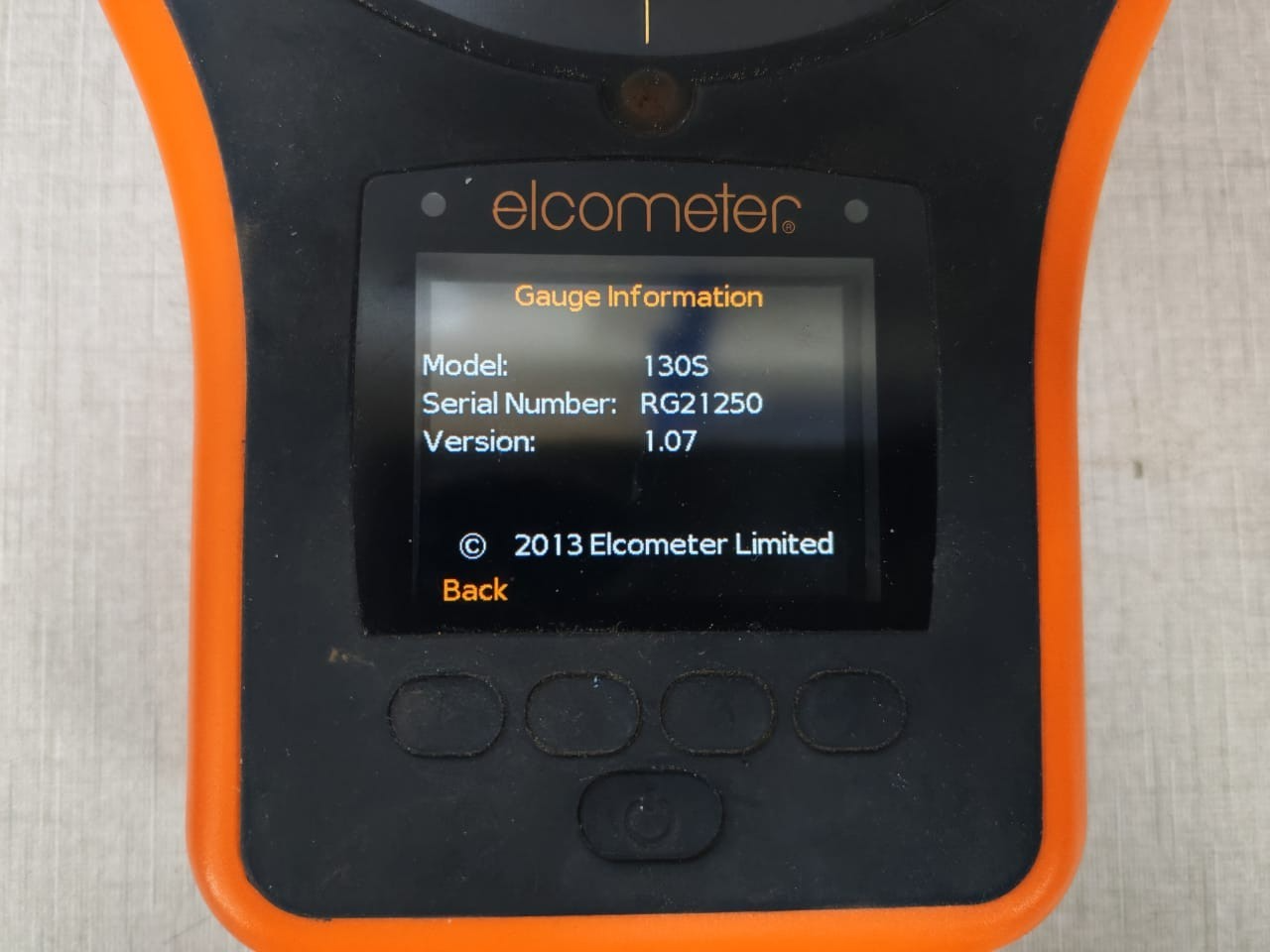 Elcometer 130S Elcometer 130S Salt Contamination Meter V.1.07 4