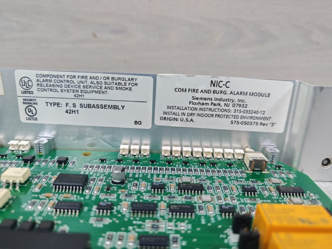 Siemens 580-034890-1B SIEMENS NIC-C 580-034890-1B MODULE 4