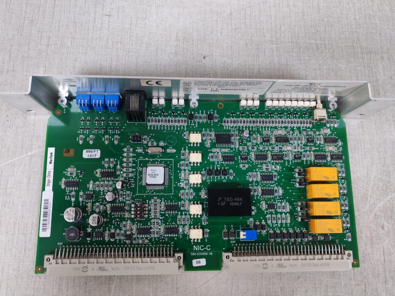 Siemens 580-034890-1B SIEMENS NIC-C 580-034890-1B MODULE 10