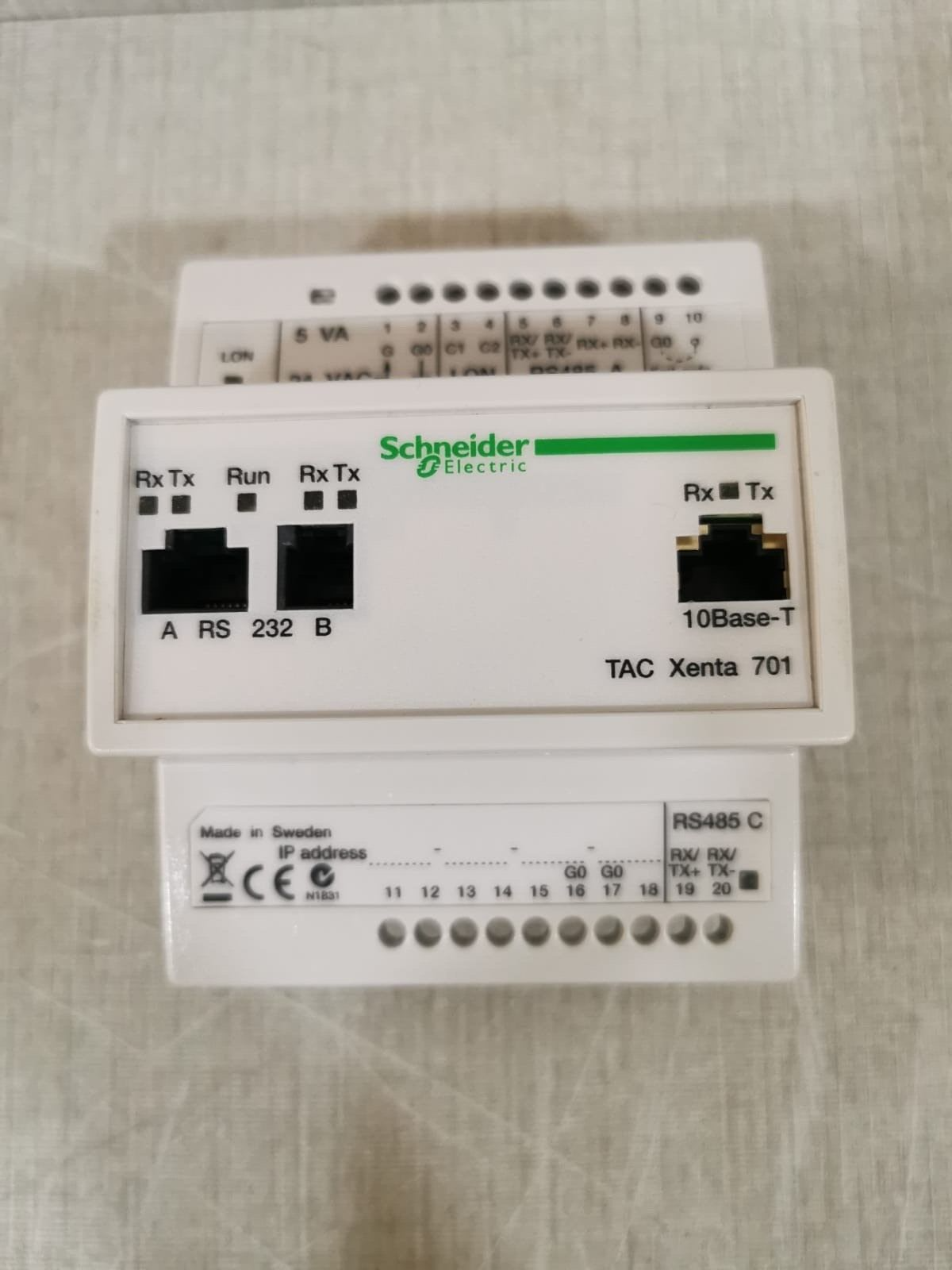 Schneider Electric XENTA-701 Schneider Electric TAC XENTA 701 Function Controller 3