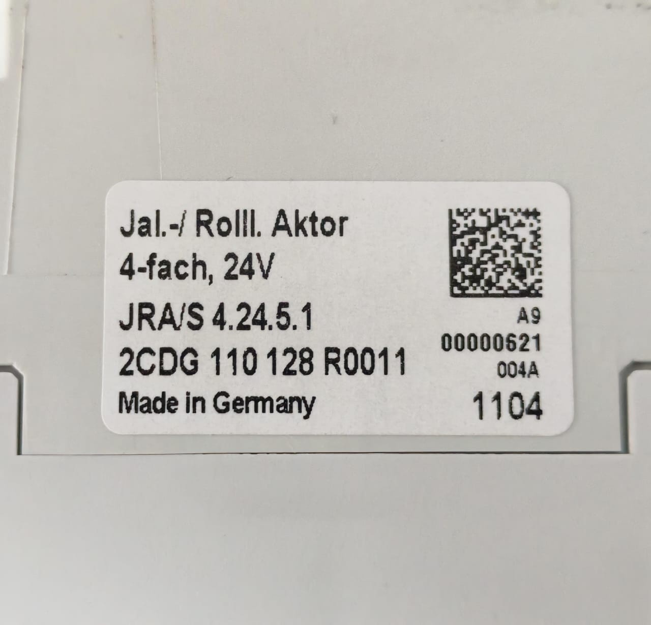 ABB 2CDG110128R0011 ABB JRA/S4.24.5.1 2CDG110128R0011 ROLLER SHUTTER DRIVE 4 SPEED 24V 5