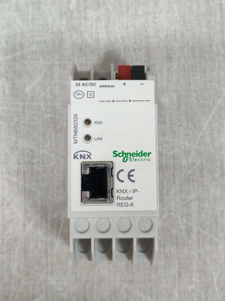 Schneider Electric MTN680329 SCHNEIDER ELECTRIC MTN680329 KNX/IP ROUTER REG-K LIGHT GREY 24V - WITH SCHMU 6