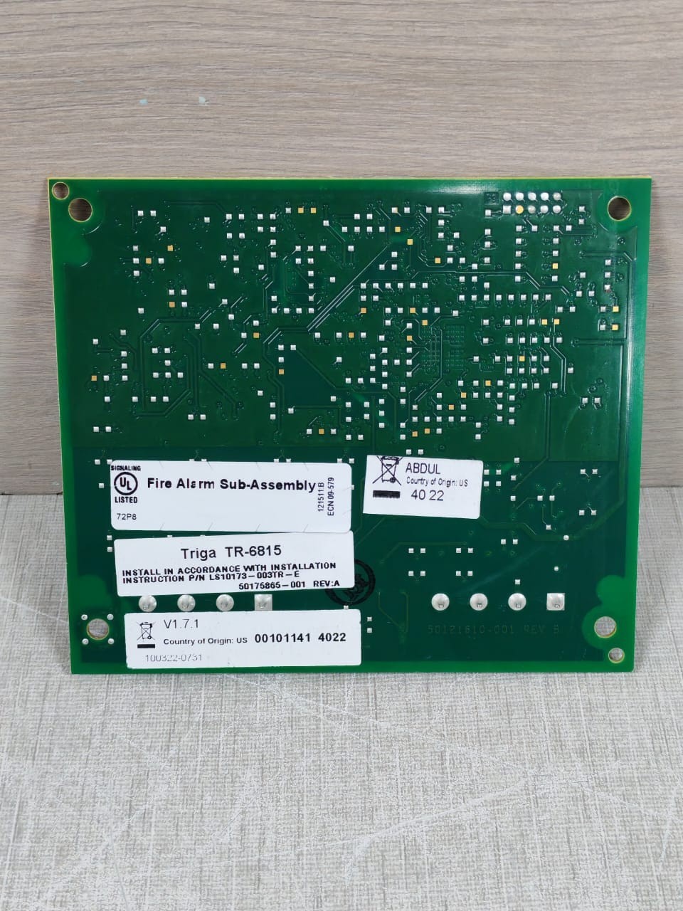 TRIGA TR-6815 TRIGA TR-6815/06815-PCA REV.D SIGNAL LINE CIRCUIT - WITH DIRTY BOX 10